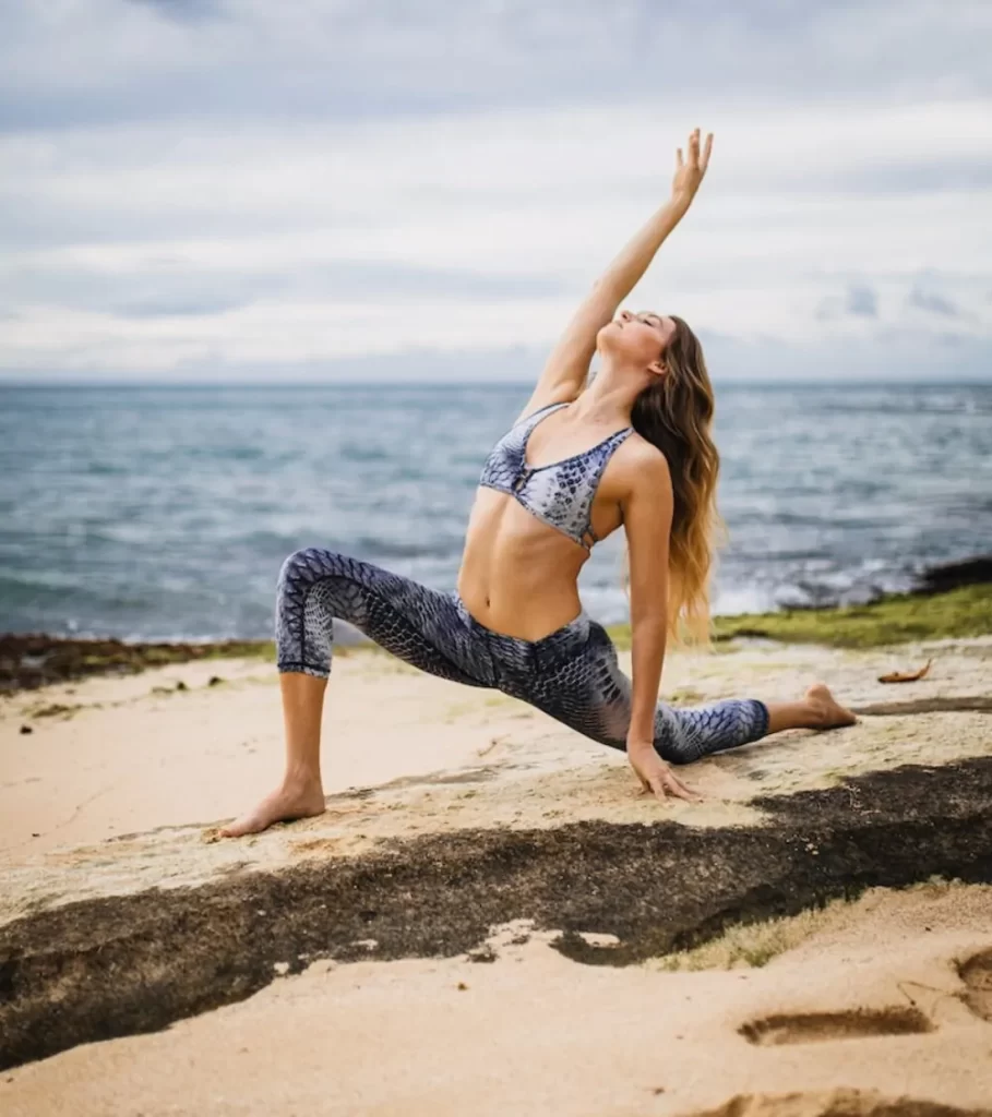 beach yoga