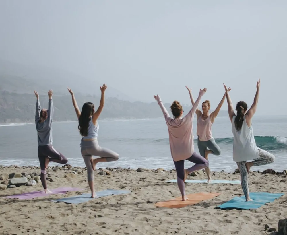 yoga beach